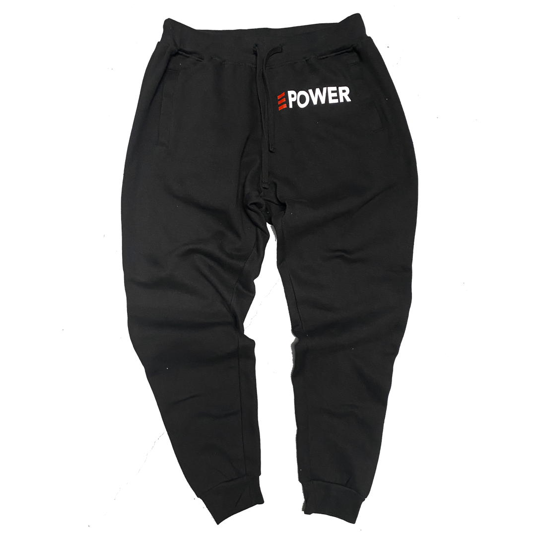 black athletic joggers